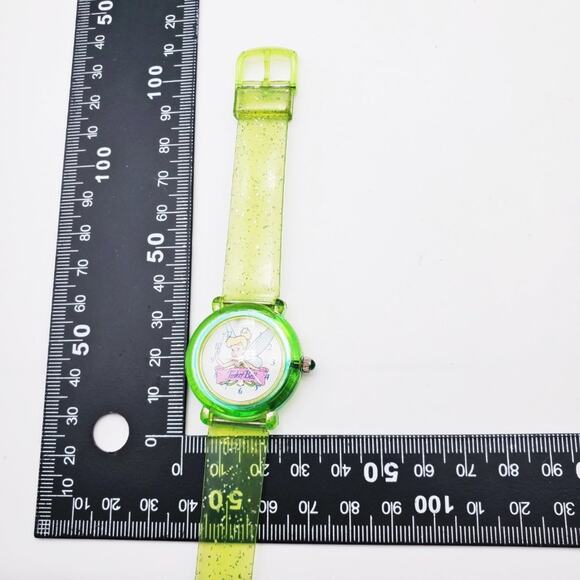 Disney Tinker Bell Green Sparkle Watch Time Works - Picture 9 of 9